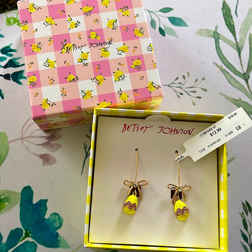 Easter egg earrings, French hooks